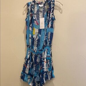 TAJ by Sabrina Crippa Colorful Sleeveless Romper